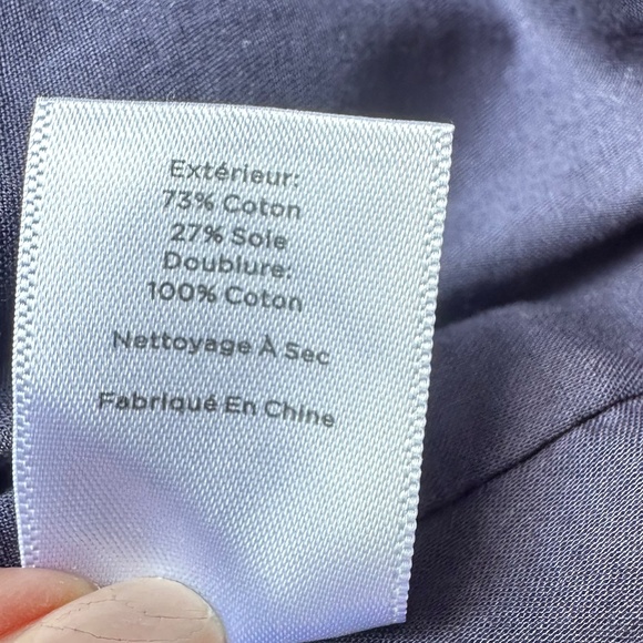 Talbots Knee Length Dress Navy Blue with Light Gray Stripes. Size 4. NWOT. - Picture 14 of 14